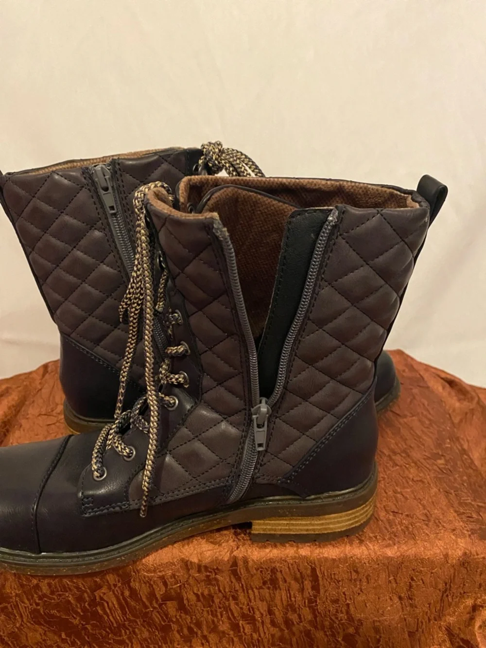 b.o.c. Quilted Lace-Up Combat Ankle Boots - Picture 7 of 10